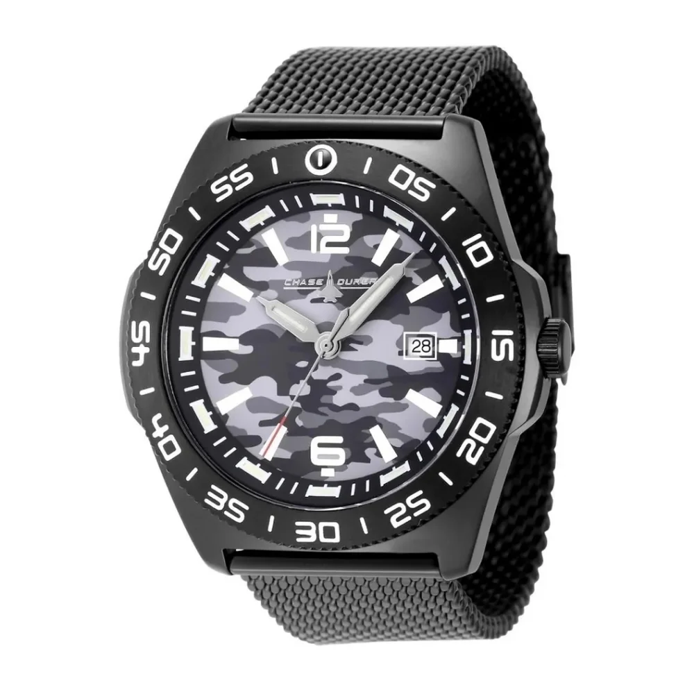 NEW Invicta CDW-0181 Chase Durer Men's Watch 45mm Black Mesh Adjustable Band